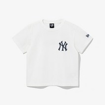 M 뉴에라키즈반팔티 NQC 13114854 뉴에라 키즈 MLB 뉴욕양키스 쿨에라 반팔티 화이트