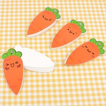N 공시생 당근 모양 떡메 믹스 메모지 2개 배송스티커 노량진