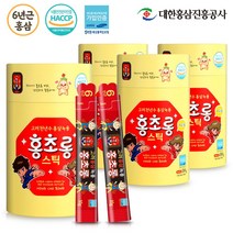 홍초롱 어린이 홍삼 녹용 스틱 30포 (맛있는 유아 키즈 홍삼 진액), 10g, 4개