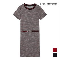 미센스 라운드넥 진주장식 원피스_MA99OPM210Z