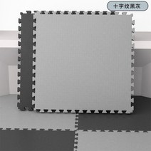 충격방지 퍼즐 조립 방음 매트 충격흡수 소음방지 소음 흡수재, 고밀도블랙그레이크로스그레인양면(1장)