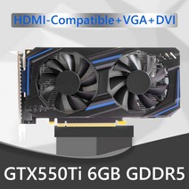 gtx550ti 2gb 4gb 6gb 컴퓨터 그래픽 카드 192bit gddr5 nvidia pci-e 2.0 hdmi 호환 1050ti 냉각 팬이 있는 게임 비디오 카드, gtx550ti 6기가바이트 gddr5