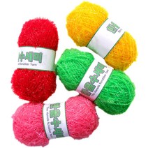 [10+1 이벤트중] 한올 수세미 뜨개실 수세미실 아크릴 인형 퐁퐁 웰빙 고급, 131