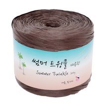 털실나라 썸머 트윙클 200g 10+1 대용량 라피아실 종이실 여름실, 113 애쉬브라운