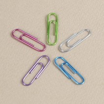 문구존 유광 컬러 크립 85p(2.9cm) / 고정클립