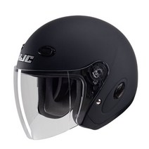 홍진 바이크 헬멧 무광블랙 HJC 헬멧 CL-33 오픈페이스, L, METAL(메탈)-블랙