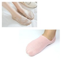 기본 레이스 잔골지 페이크덧신양말