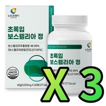 뉴트로웨이 초록입보스웰리아 60정x3
