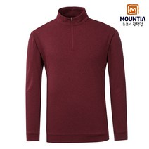 마운티아 따뜻한 남성 겨울 집업 티셔츠 TSW1B라베7_NCPT