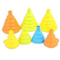 실리콘 식품용 깔때기 보충제 갈대기 과실주 페트병 깔대 funnel 구멍큰 깔대기 수제청 입구 넓은 곡식 소분용 와이드 주입 음식 소분 위생 음료 내열 따르개, 소