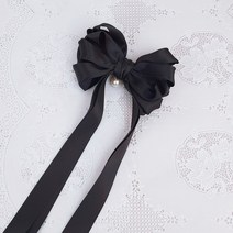 달꼼세 22가지 색상 꼬리잡기 골프 라운딩 볼륨 빅 리본핀