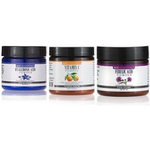 보스에센셜 히알루론산 비타민C 페룰산 파우더세럼 에센스3종 보습영양 Bos Essentials Hyaluronic Acid + Vitamin C Ferulic Acid Powde, 1세트