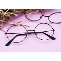 데일리안경 라운드안경 빈티지코디 둥근테 동글이 안경 가벼운 메탈테 심플모던 깔끔