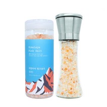 [그라인더 증정] 자연지애 히말라야 핑크솔트 550g / 100% 히말라야 천연암염 / 굵은소금 / 암염광산에서 채굴한 청정 소금, 550g 1개+그라인더 증정