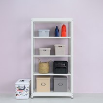 도디스 경량랙 철제선반 5단 높이 1800, 아이보리_독립형, 1200mmX600mmX1800mm