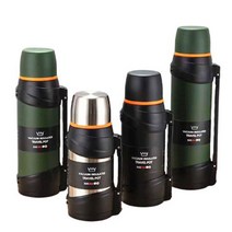 대용량 보온병 보온 보냉 마호병 등산 캠핑 물통 보냉병, 2.5L, 블랙