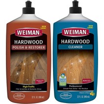 와이만 강화마루 강마루 원목마루 관리 코팅 청소 복구 광택제 & 클리너 (각946ml) Weiman Hardwood Set