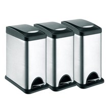 사각 휴지통 페달 쓰레기통 8L 냄새차단쓰레기통 위생용품수거함 휴지통추천 페달휴지통 스텐레스휴지통