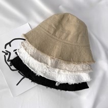 디작소 여성 데일리 워싱 올풀 림버킷 햇 벙거지 모자