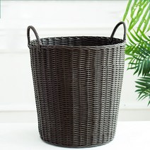 피티즘 대용량 라탄 빨래바구니, 블랙