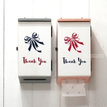 [바보사랑] 벽걸이 냅킨케이스-Thank you, 색상:그레이