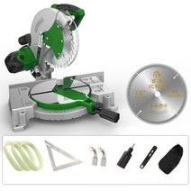 슬라이딩 각도절단기 목재 금속 절단기 컷팅기 10인치, 10인치 톱니80 + 1개