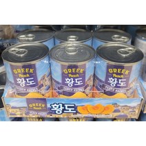 그리스 황도 410g x 6입 대용량 복숭아 통조림, 6개