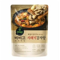 CJ더마켓 간편식 즉석식품 국레시피 탑티어 비비고 시래기 감자탕 국 탕 찌개 밀키트 460G, 26개