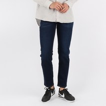 오마보이 남성용 하이스판 기본 워싱 스트레이트핏 청바지