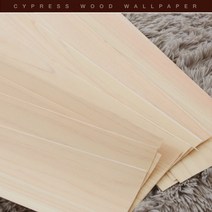 편백나무 벽지 60형 1장 포인트벽지/접착식나무벽지, 단품