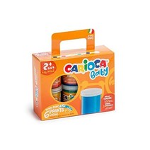 카리오카 CAR-KO032 베이비 핑거 페인트 80ml 6개들이 팩