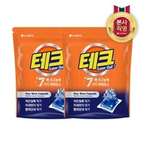 LG생활건강 테크 수퍼볼 캡슐세제 리필 30입 x 2개