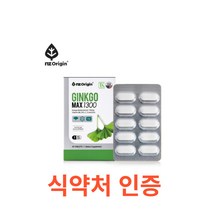 엔젯오리진 징코맥스 1300 30정 기억력 개선 및 혈행 개선에 도움을 줄 수 있는 건강식품으로 은행잎 추출물 비타민B6 개선제 수험생 청소년 영양제 vitamin, 13개
