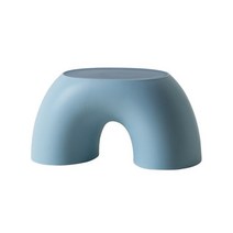1인용의자 보조의자 수납의자 레인보우 스툴 어린이 의자 가정 용품 거실 침실 플라스틱, [02] 파란