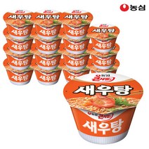 브랜드없음 농심 새우탕 큰사발면 115g x 16개, 단품없음