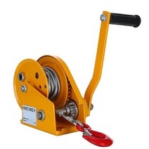 보트윈치 1200lb 5m -- 15m windlastruck 자동 수동 와이어 로프 및 후크 핸드 풀러 타이어 수리 도구 포함 자동 잠금, 10m, 02 10M