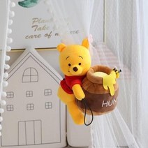 곰돌이푸인형 재미 있은 과 허니팟 봉제 커튼 넥타이 사랑스러운 위니 봉제, 적갈색