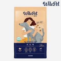 윌로펫 강아지 사료 뉴트리탑 시니어 1.2kg 치킨 닭고기 소프트 키블 글루텐프리 소분 포장