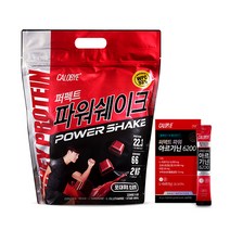 칼로바이 퍼펙트 파워쉐이크 포대유청 김종국 단백질 헬스 보충제 WPC 프로틴 파우더 초코맛 2kg+고함량 아르기닌6200