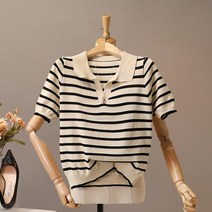 모노시크 라즐린 카라 단가라 니트 MNKS484