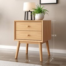 신제품LINFAFAF해외 북유럽 통나무 침대 머릿장 심플 모던 원목색 작은 궤짝 침실10007799, 옵션14