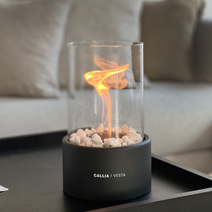 캠핑 실내 가정용 불멍 화로대 에탄올난로 블랙