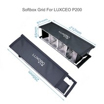 LUXCEO P200 & 용 핸드헬드 Eggcrate 소프트박스 그리드 비디오 라이트 액세서리 스포트라이트, 01 Softbox Grid