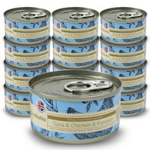 아스카타 컴플리트캣푸드 참치&치킨&호박 80g x12개