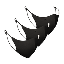 루미카 D타입 마스크 3개입 숨쉬기편한 일체형 마스크 M사이즈, 3개, 블랙