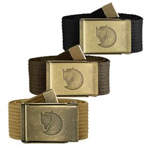피엘라벤 캔버스 브라스 벨트 Canvas Brass Belt 4cm 77297, BLACK