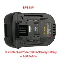 전동공구 18V 도구 Bl1830 배터리 BPS18M DM18M 어댑터 포터 케이블 20V 리튬, 01 BPS18M
