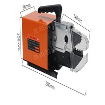 전동 압착기 충전식 터미널 단자 유압식 펜치 휴대용 공업용 슬리브공압 전선 스트리퍼 펜홀, AM10+금형4개+악세사리+티켓증량1.3T