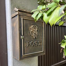 우편물수취함 인테리어 우체통 다세대 우편함 수납장, 로즈 브러쉬드 골드