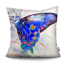 조약돌소파MTMETY 아름다운 나비 베개 케이스 Ins 스타일의 꽃 풍경 쿠션 커버 소파 자동차 허리 던져 홈, 15 BZML1T1172_01 45x45cm